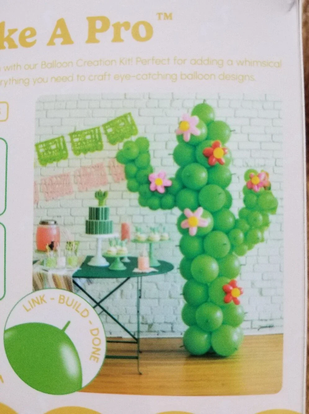 NWT House of Party Cactus Fiesta Balloon Creation Kit UNUSED IN BOX DIY VBS